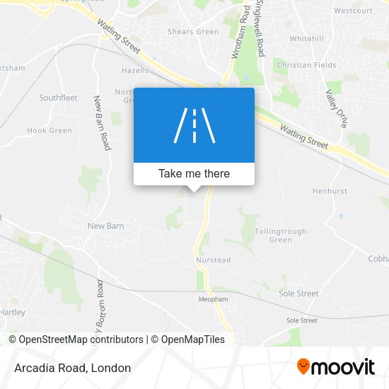 Arcadia Road map