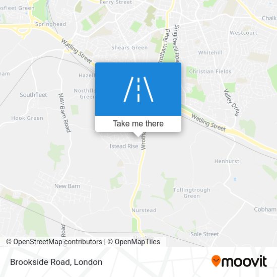 Brookside Road map