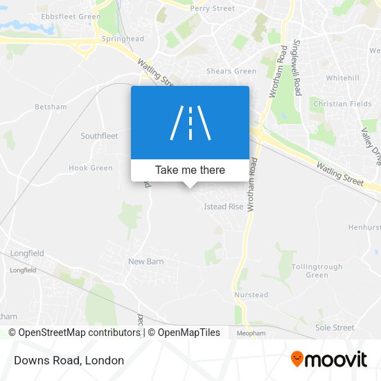 Downs Road map