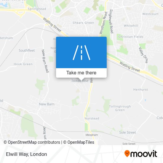 Elwill Way map