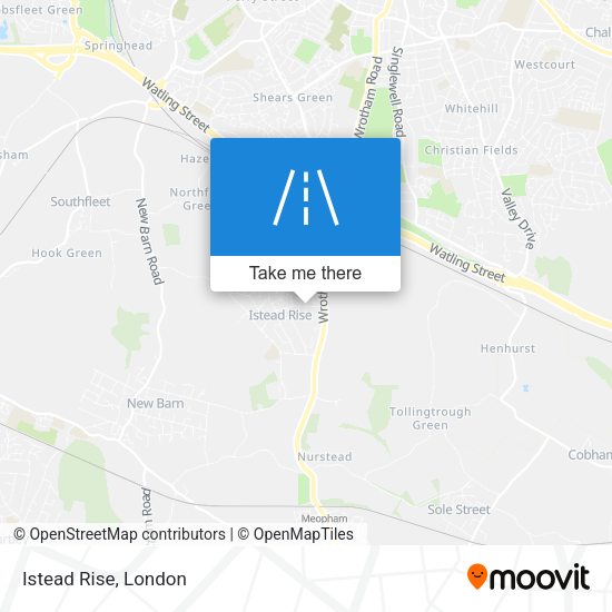Istead Rise map