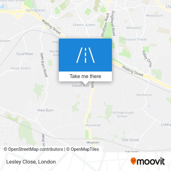 Lesley Close map