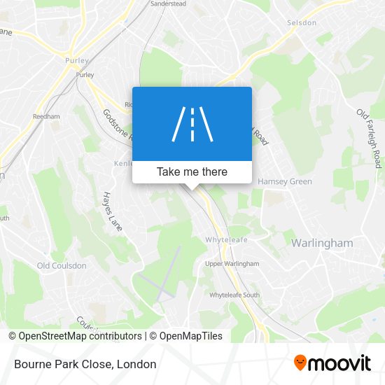 Bourne Park Close map