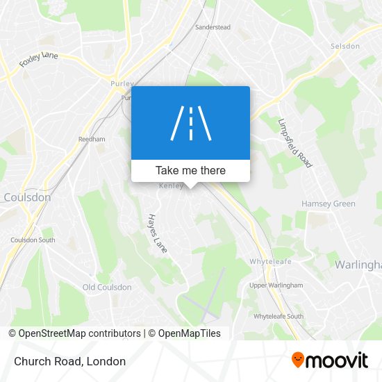 Church Road map
