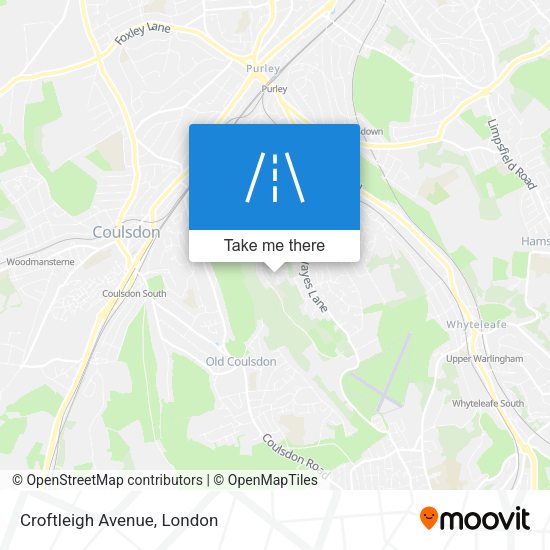 Croftleigh Avenue map