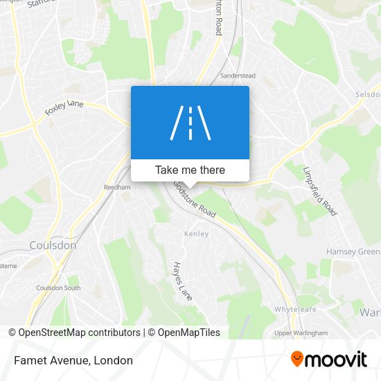 Famet Avenue map