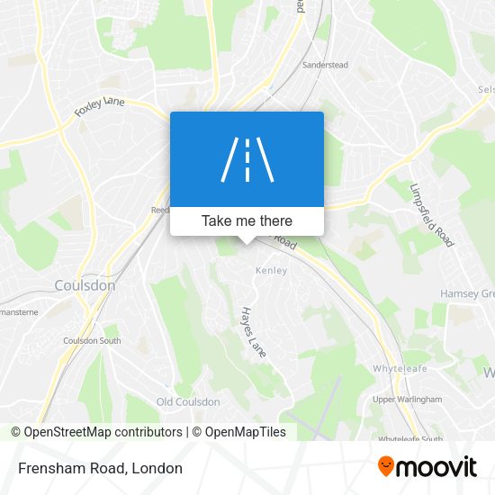 Frensham Road map