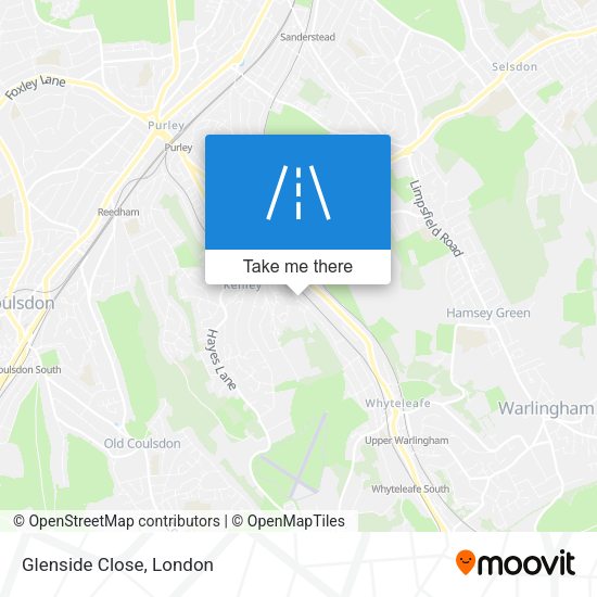 Glenside Close map