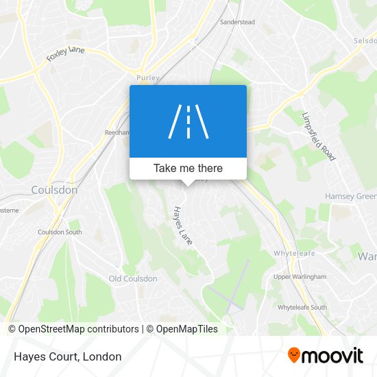 Hayes Court map