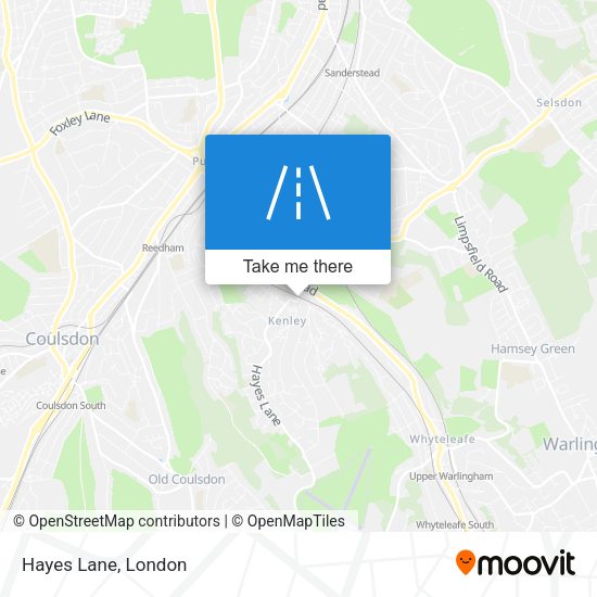 Hayes Lane map
