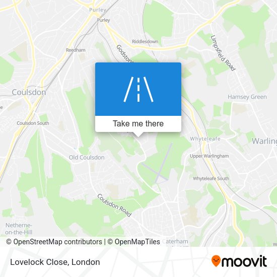 Lovelock Close map