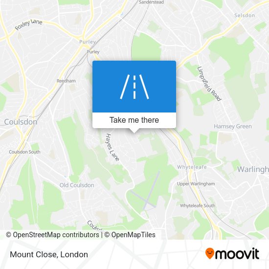 Mount Close map
