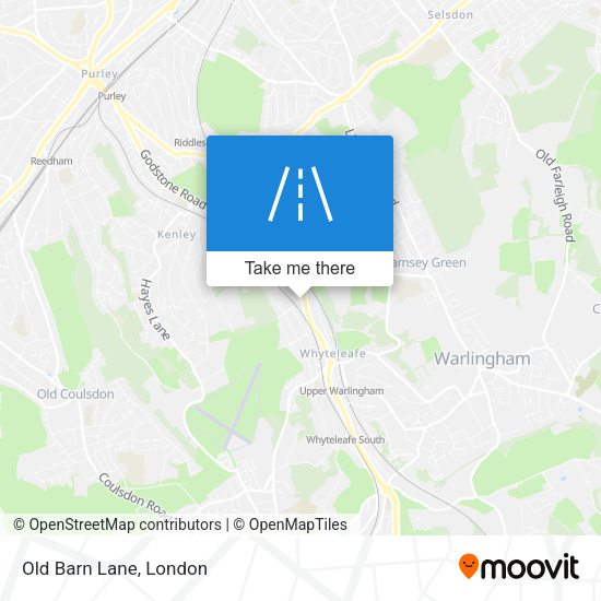 Old Barn Lane map
