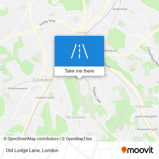 Old Lodge Lane map