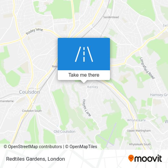 Redtiles Gardens map
