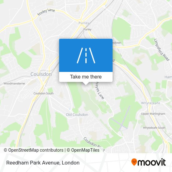 Reedham Park Avenue map