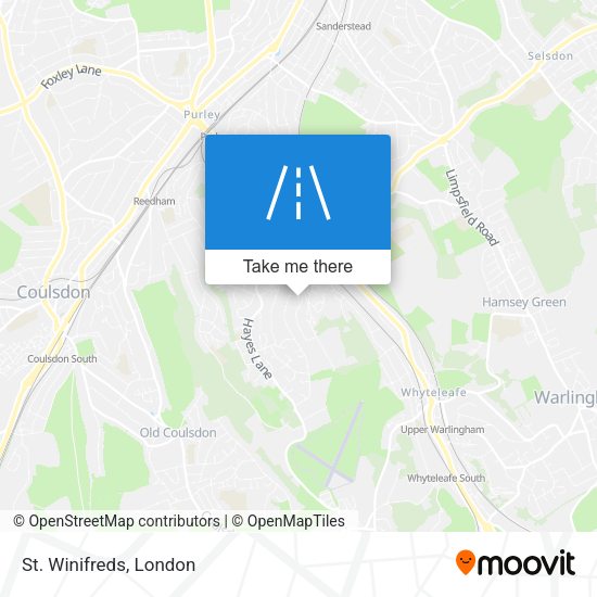 St. Winifreds map