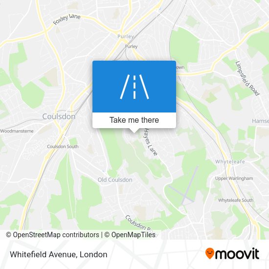 Whitefield Avenue map