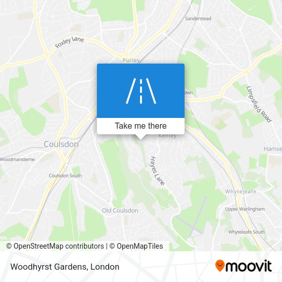 Woodhyrst Gardens map