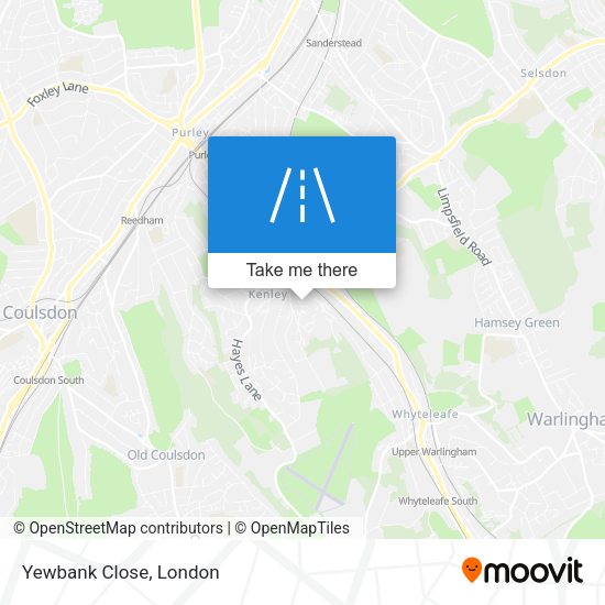 Yewbank Close map