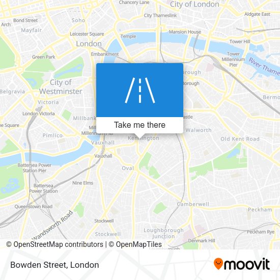 Bowden Street map