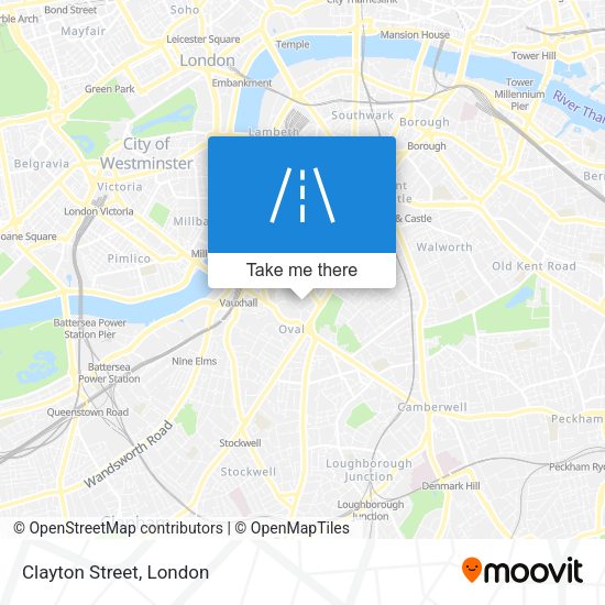 Clayton Street map
