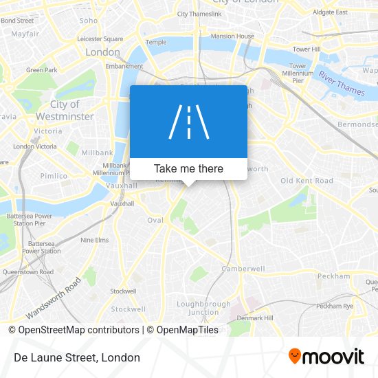 De Laune Street map