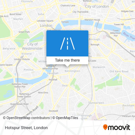 Hotspur Street map