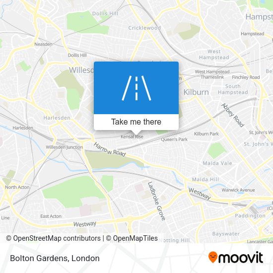 Bolton Gardens map