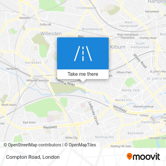 Compton Road map