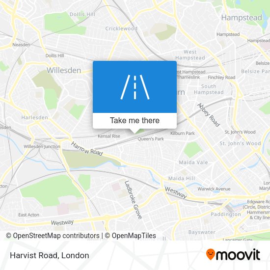 Harvist Road map
