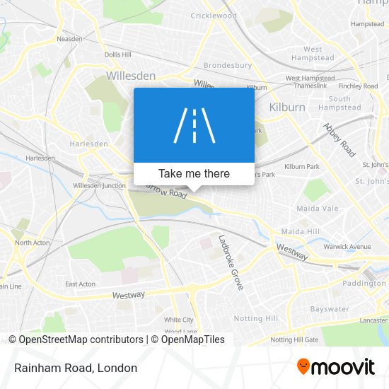 Rainham Road map
