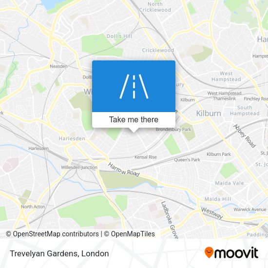 Trevelyan Gardens map