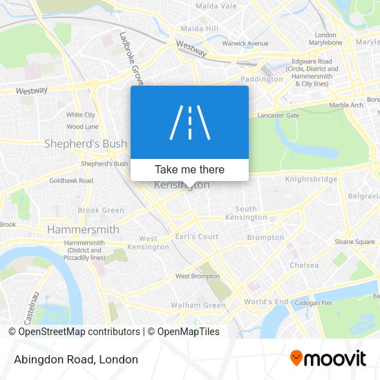 Abingdon Road map