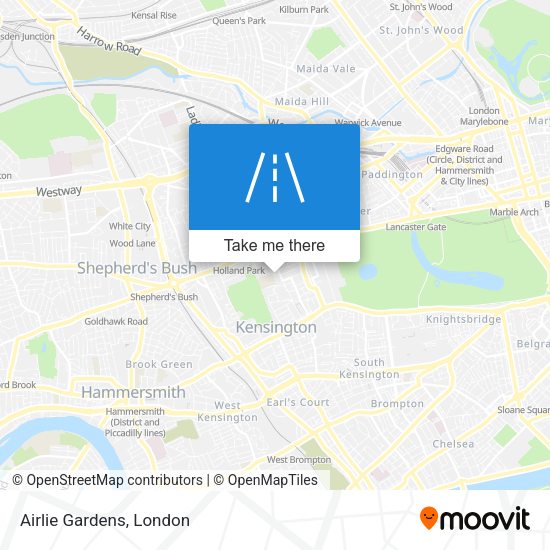 Airlie Gardens map