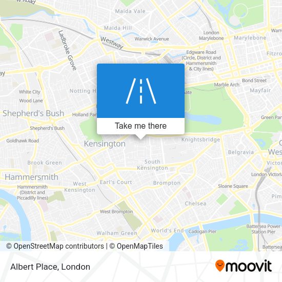 Albert Place map