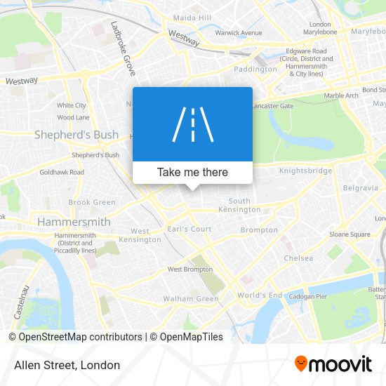 Allen Street map