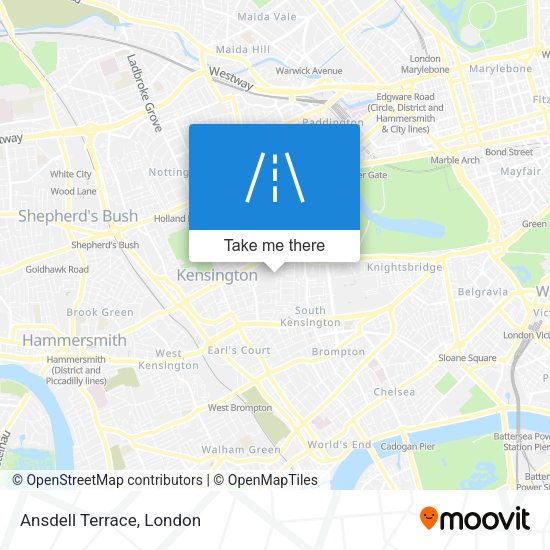 Ansdell Terrace map