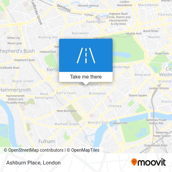 Ashburn Place map