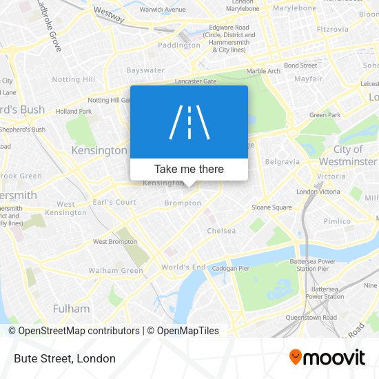 Bute Street map
