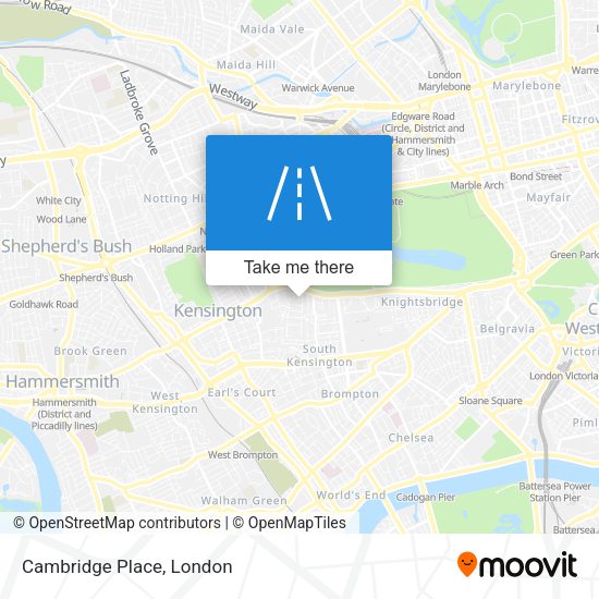 Cambridge Place map