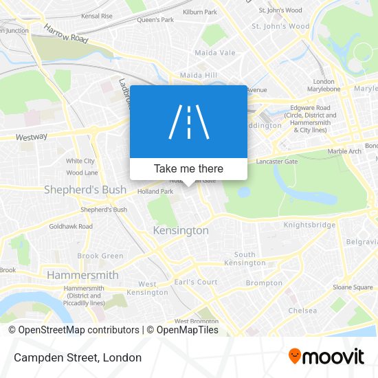 Campden Street map