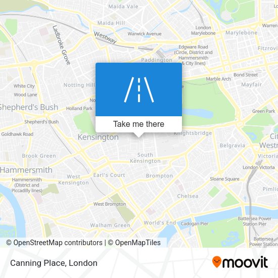 Canning Place map
