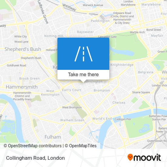 Collingham Road map