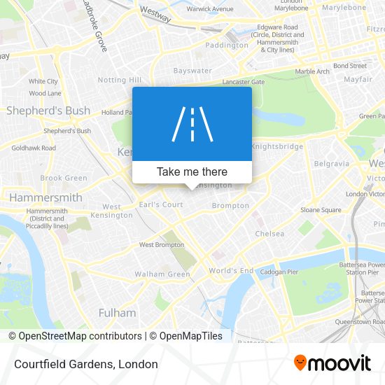 Courtfield Gardens map