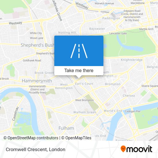 Cromwell Crescent map