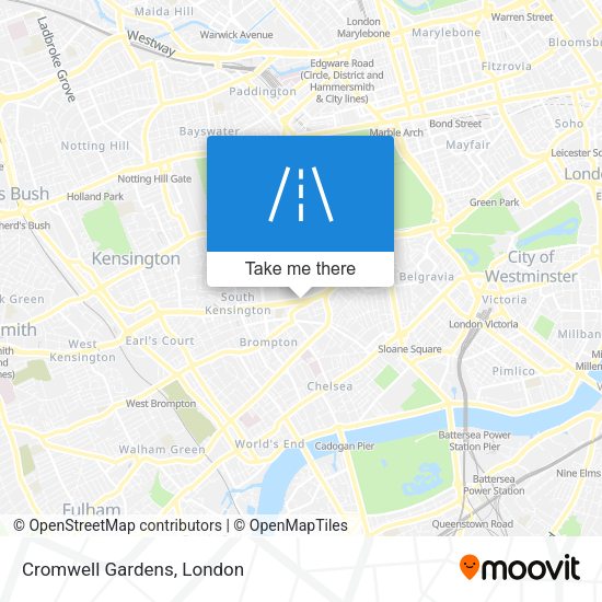 Cromwell Gardens map