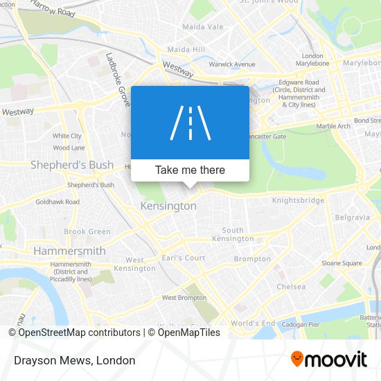 Drayson Mews map