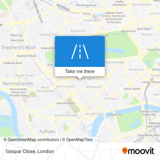 Gaspar Close map