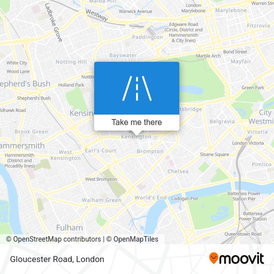 Gloucester Road map